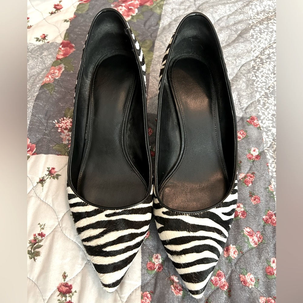 Zebra Print Kitten Heels
